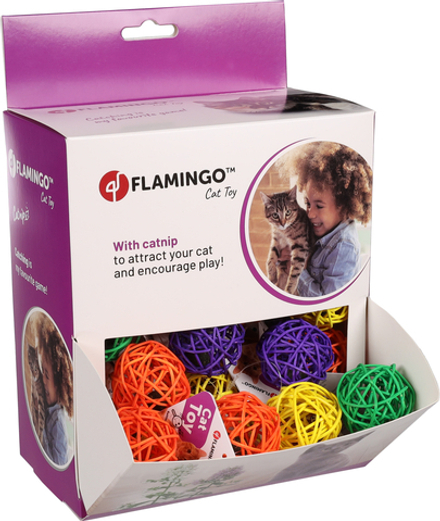 FLAMINGO Игрушка ALEX для кошек, ротанг