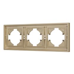 Рамка пластиковая FRM-TENDO-SFPL-3-GD (Arlight, Матовый песочный) 054651