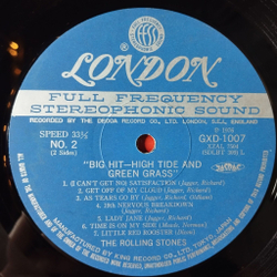 Винтажная виниловая пластинка LP The Rolling Stones Big Hits (High Tide And Green Grass) (Japan 1976) (No Obi)