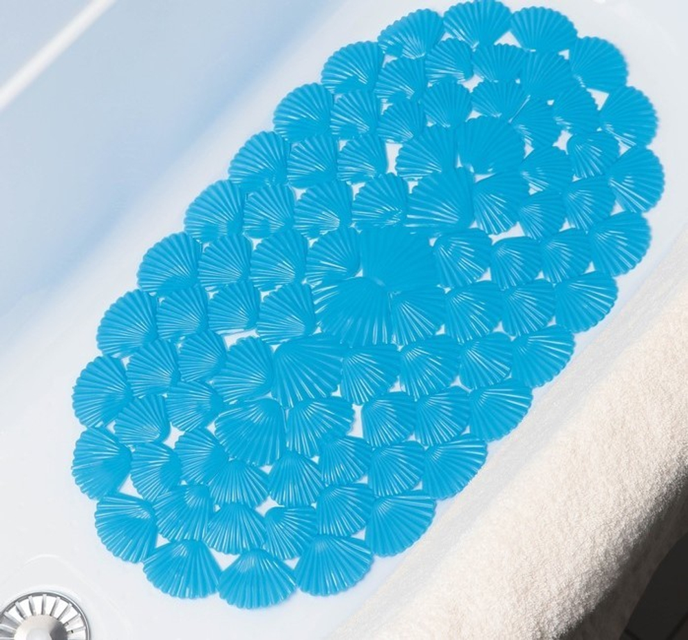 4886833 Коврик для ванны «Ракушки», 38×68 см, цвет МИКС