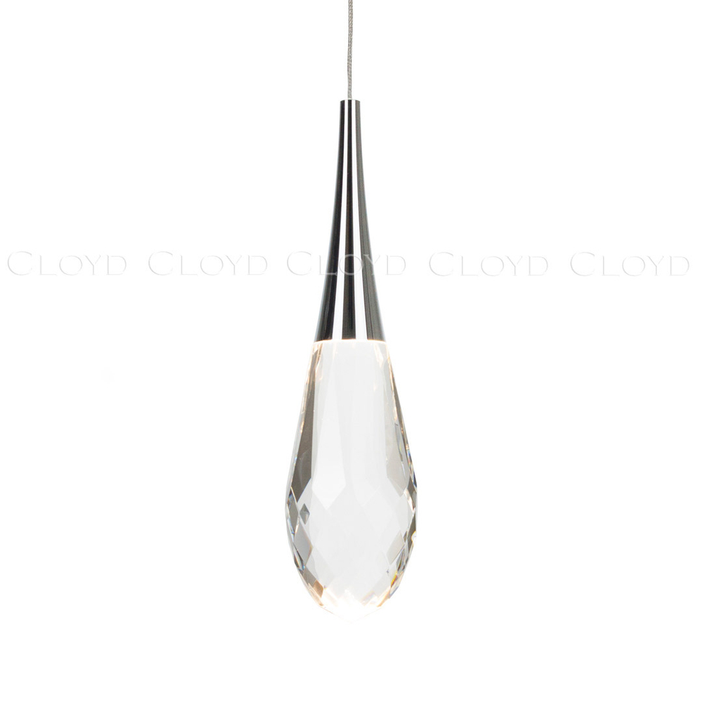 Подвесной светильник Cloyd IONIC P1 / выс. 32 см - хром (арт.11565)