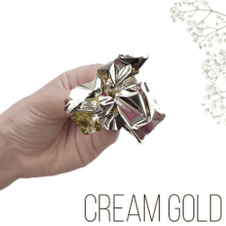 Зеркальная поталь "Cream Gold" 100шт. 8*8,5см