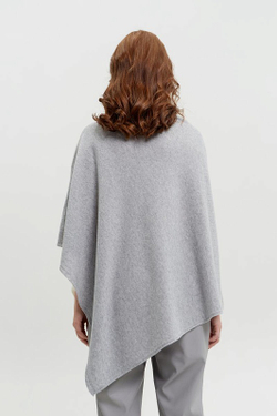 Накидка женская Т028-02/03 белая/серая