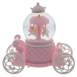 GAEM Фигурка декоративная "Карусель" в стекл шаре (муз, подсвет, вьюга, 2xAAA н/п), D8 см, L17 W9 H17 см