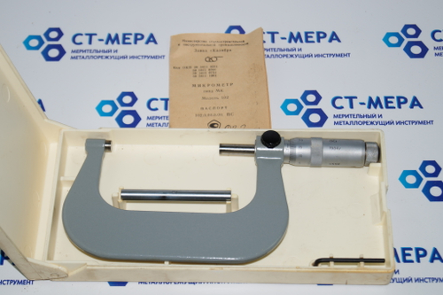 Микрометр МК- 100 (75-100мм.) Ц/д 0,01мм. Кл.2. с хранения СССР ГОСТ 6507-78