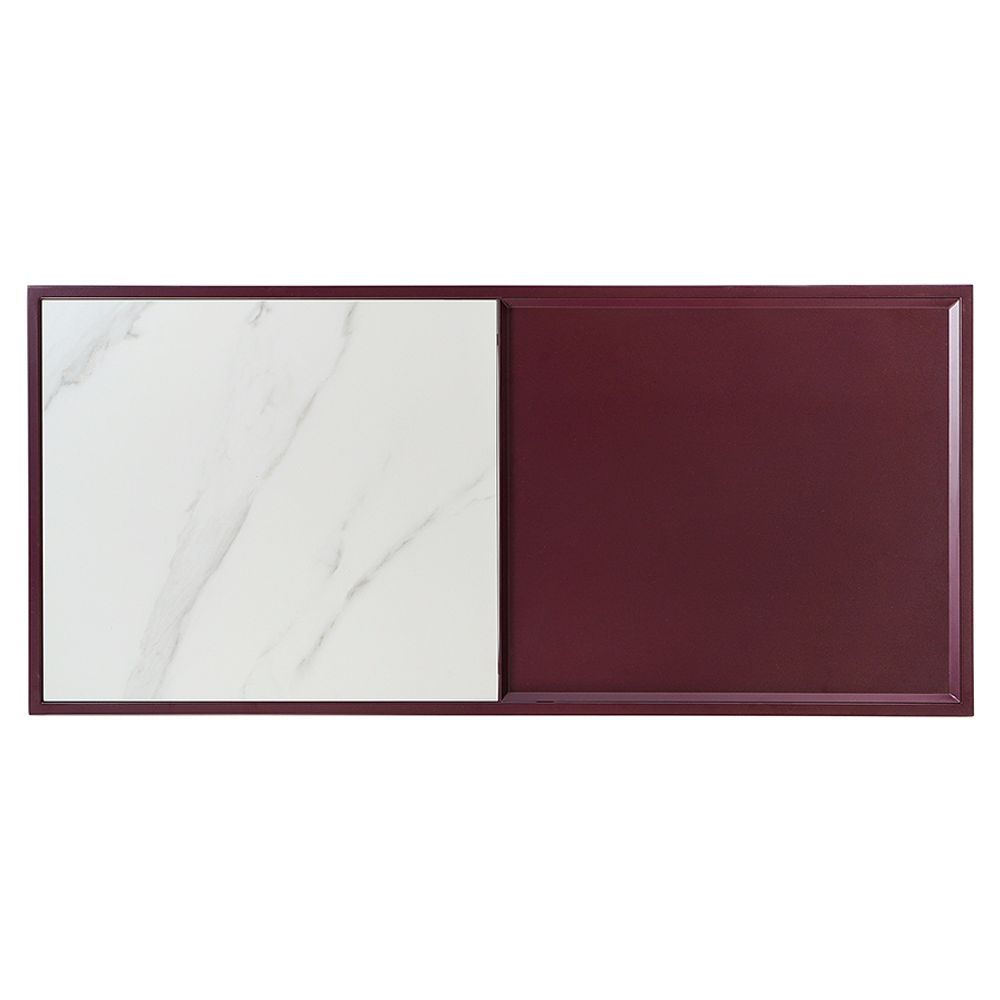 Столик журнальный Mayen, 110х50 см, белый/сливовый