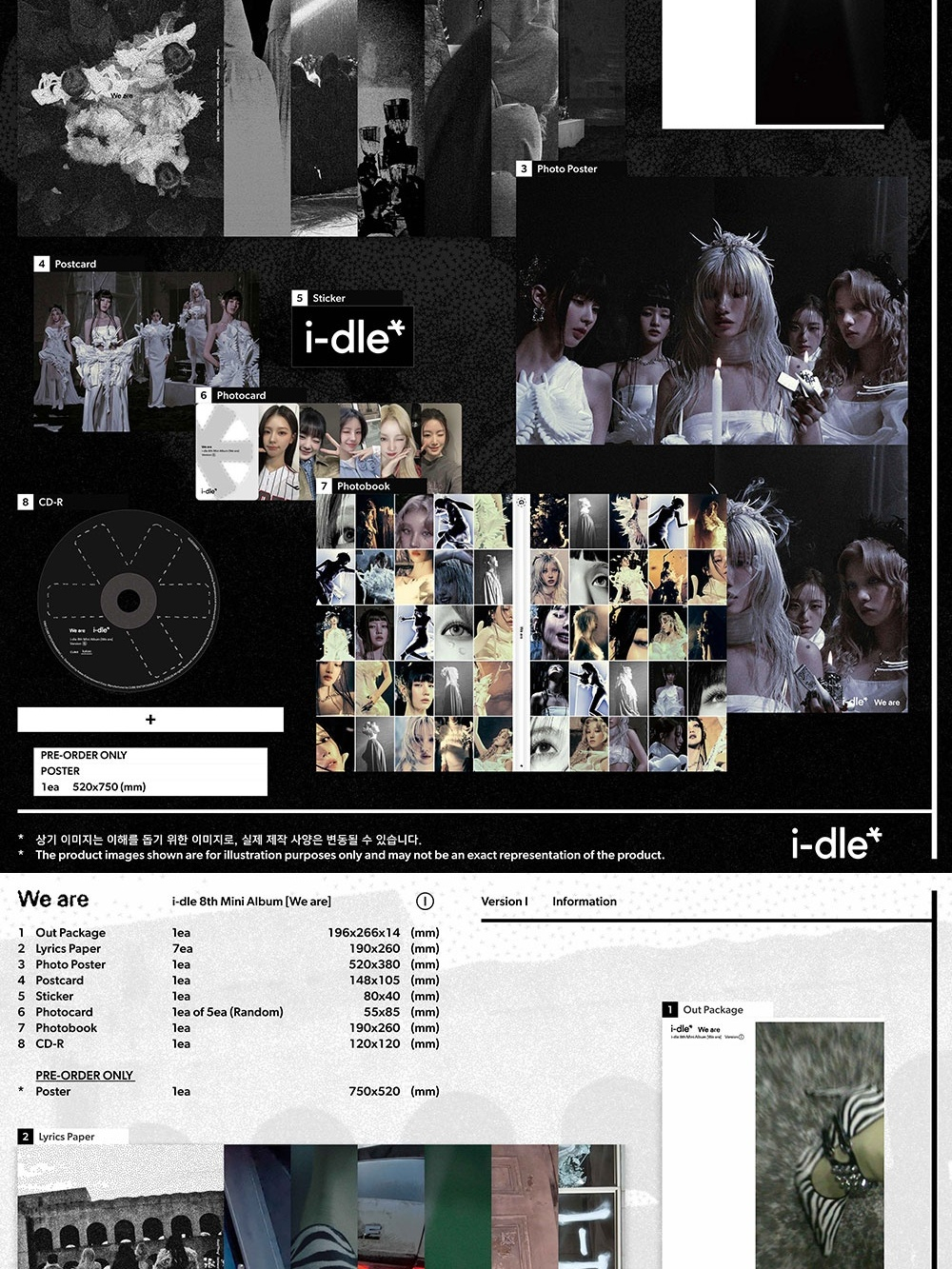 Альбом i-dle - WE ARE 8th Mini Album RANDOM Version