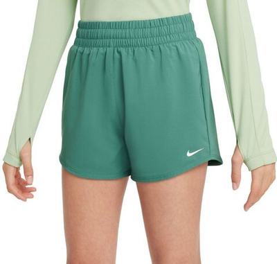 Детские шорты Nike Kids Dri-Fit One High-Waisted Woven Training Shorts - White, Multikolor