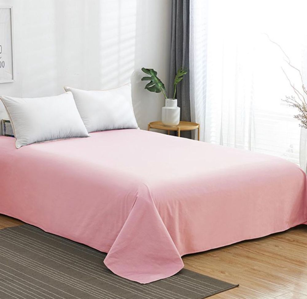 ZEPHYR HOME Простыня сатин 195×235 Розовый