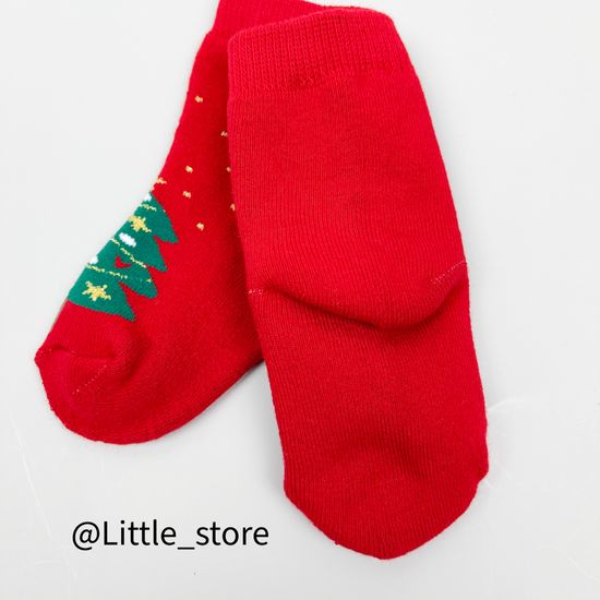 Носочки новогодние махровые "Елочки"