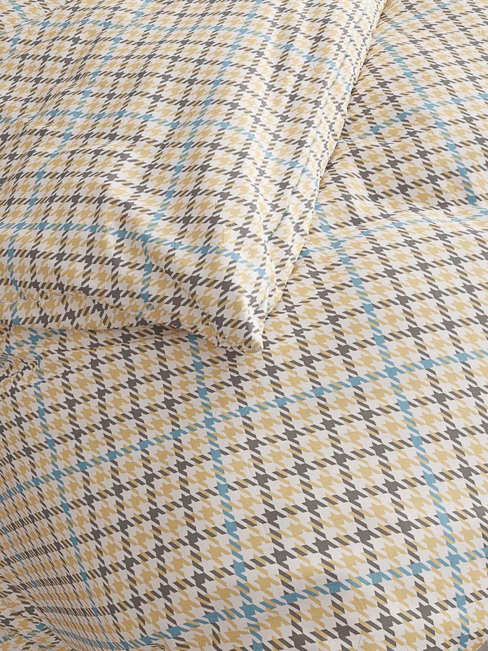 Постельное белье перкаль Сказка "Гусиная лапка" семейное Наволочка 50x70 см 2 шт Простынь на резинке 160x200 см Пододеяльник 145x215 см 2шт