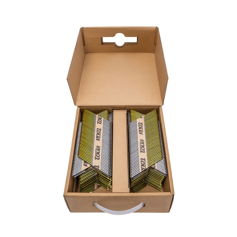 Реечные гвозди по дереву для нейлера, гладкие, БЕЗ ПОКРЫТИЯ, Toua 90/100 мм