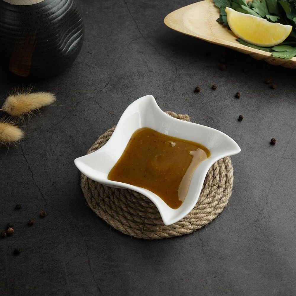 Соусник 60 мл 9,5*9,5 см h2,5 см Mini Mix белый фарфор P.L. Proff Cuisine [6]