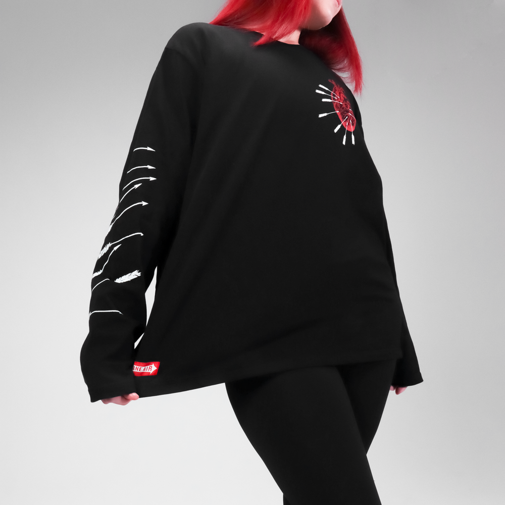 Лонгслив “СЕРДЦЕ” OVERSIZE