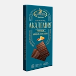 Тёмный шоколад с апельсином и миндалем Академия 88г