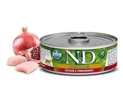 Влажный корм N&D PRIME для кошек с курицей и гранатом 70г