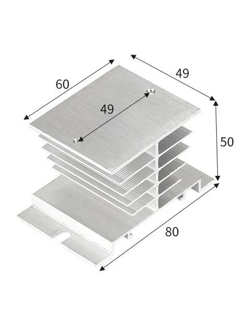 Радиатор охлаждения твердотельного реле SSR