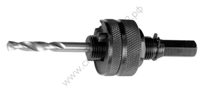 ЗУБР 32-152 мм, жесткие штифты, прижимная муфта, Державка для биметаллических коронок (29532)