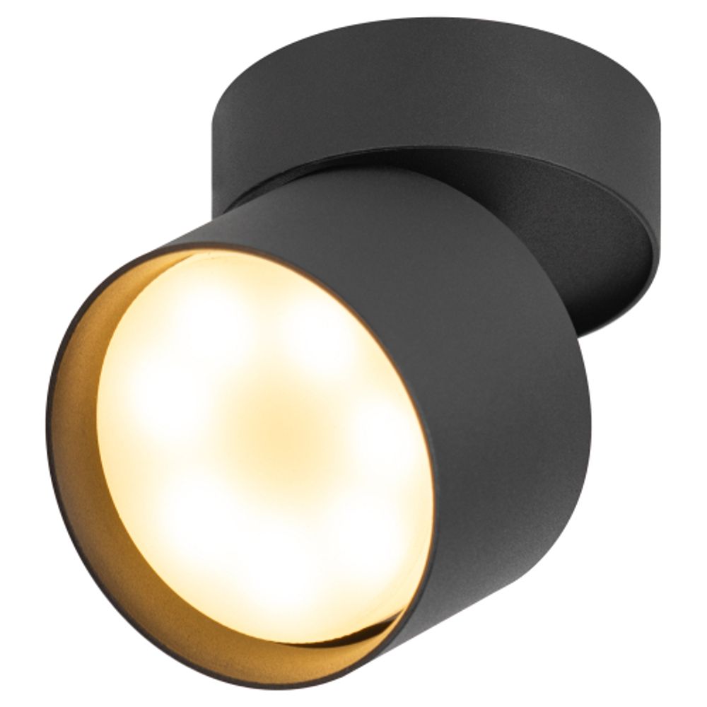 OL12 GX53 SBK Подсветка ЭРА Накладной под лампу Gx53, алюминий, цвет черный | Накладные светильники
