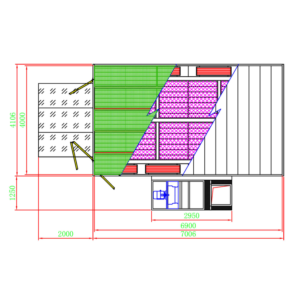 WDK-210ER Окрасочно-сушильная камера на эл. ТЭНах, 60 кВт