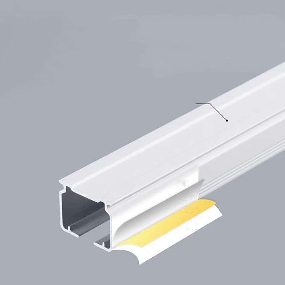 Ручной карниз для штор с тросом, алюминиевый, прямой, потолочный, тихий ход