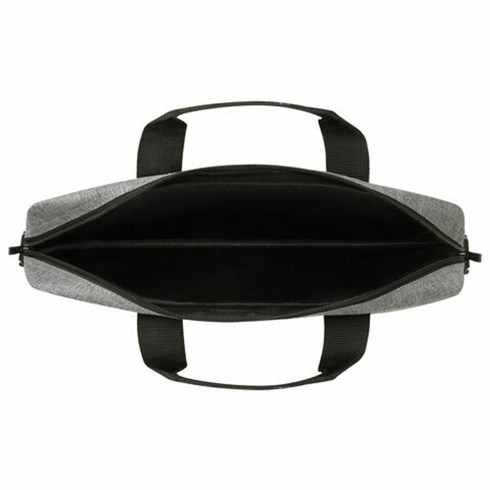 Сумка портфель HEIKKI PERSPECTIVE (ХЕЙКИ) с отделением для ноутбука 15,6", с карманом, серая, 29х40х7 см, 272595