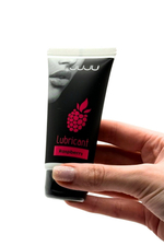 Съедобный лубрикант JUJU Raspberry с ароматом малины - 50 мл.