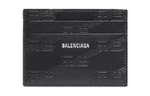 Balenciaga Cow Leather Card Holder Regular Men"s Black