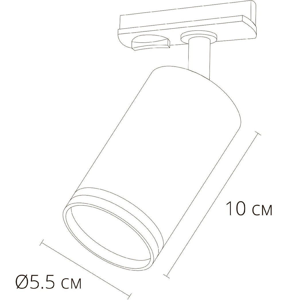 Трековый однофазный светильник Arte Lamp Imai A2364PL-1BK