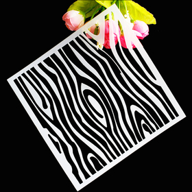 Трафарет пластик "Кора дерева" 15х15 см