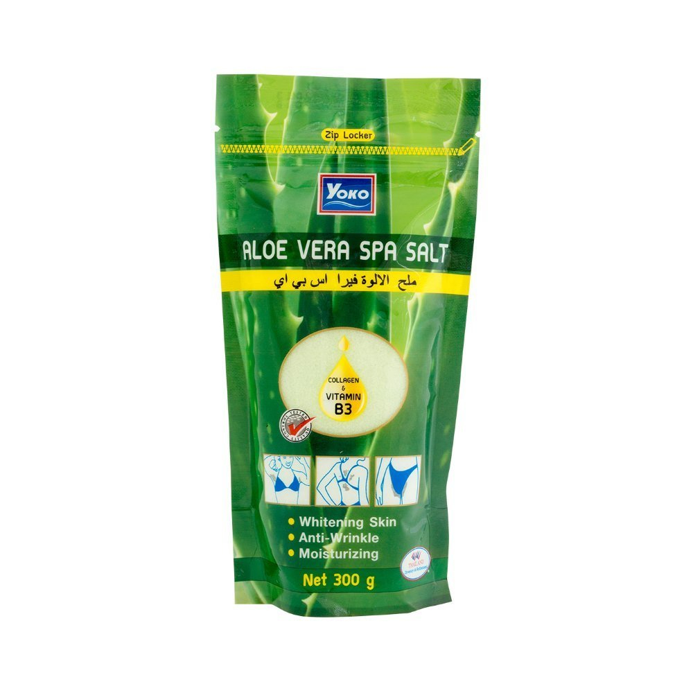 Скраб для тела солевой алоэ вера Yoko Aloe Vera Spa Salt 300 гр