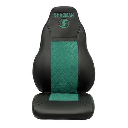 Чехлы Shacman F-3000 (экокожа, черный, зеленая вставка)