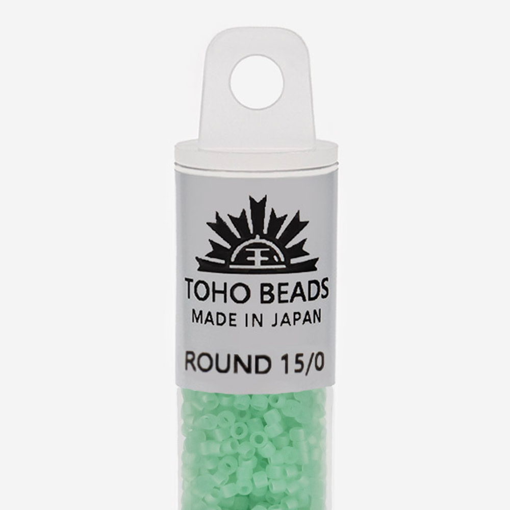 Японский бисер TOHO Round 15/0 (№144F), жемчужный матовый