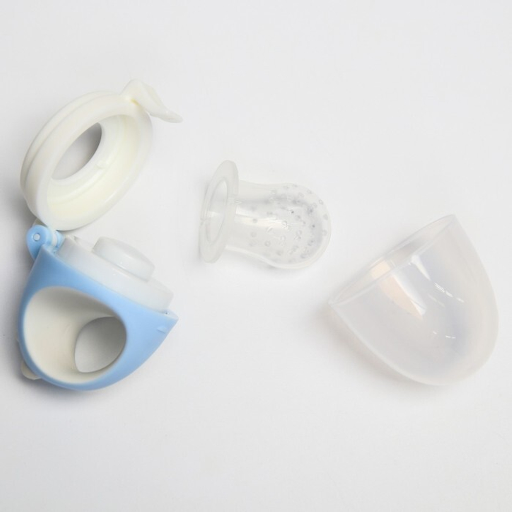 6895057 Ниблер для прикорма с силиконовой сеточкой «Дракончик», цвет голубой