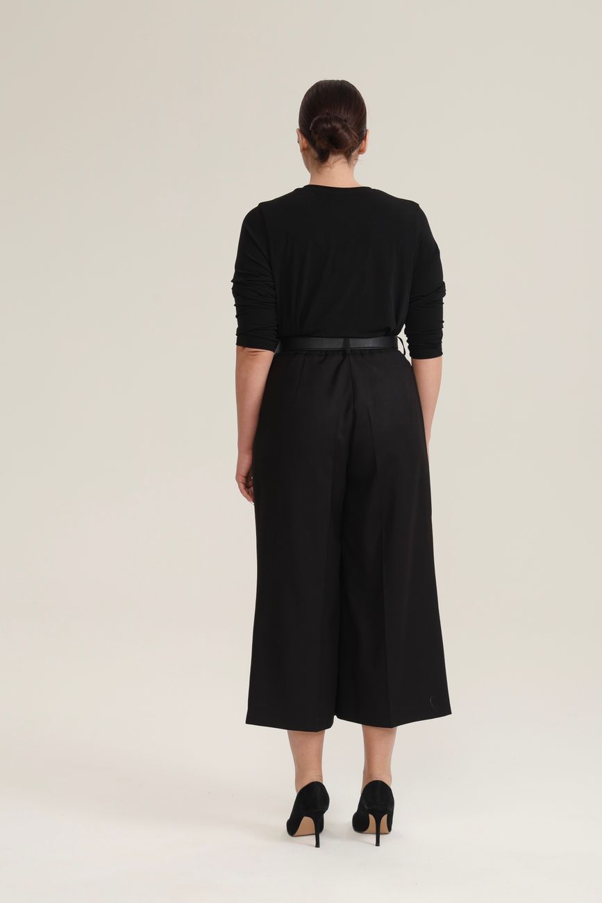 Брюки-кюлоты, черный