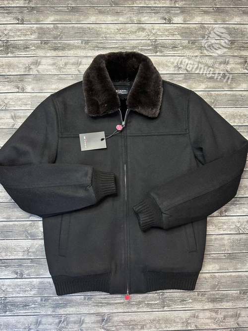 Кашемировая куртка с мехом Kiton