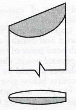 Резец токарный Crown HSS, Oval Skew Chisel, 25мм, рукоять - 216мм