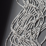 Магнезит натуральный, 3,5мм, шар, микроогранка