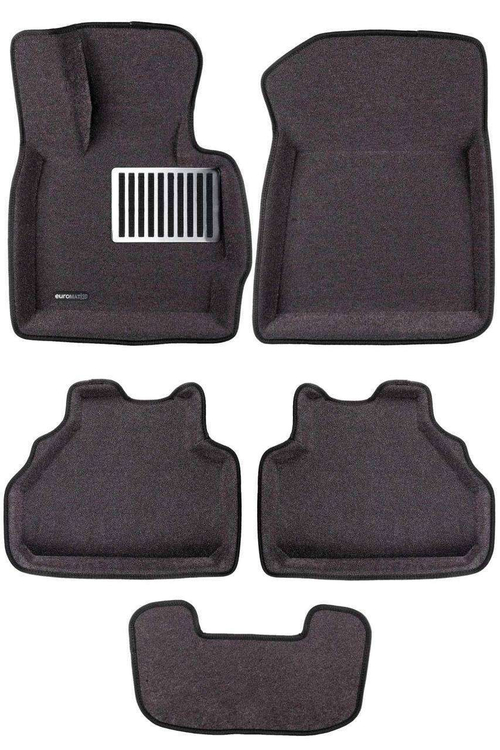 Коврики салона для BMW X3 (F25)/ X4 (F26) (2010-2016) Euromat 3D Lux серые. Арт. EM3D-001210G