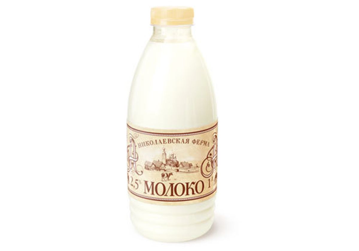 Молоко 2.5% "Николаевская ферма", 1л