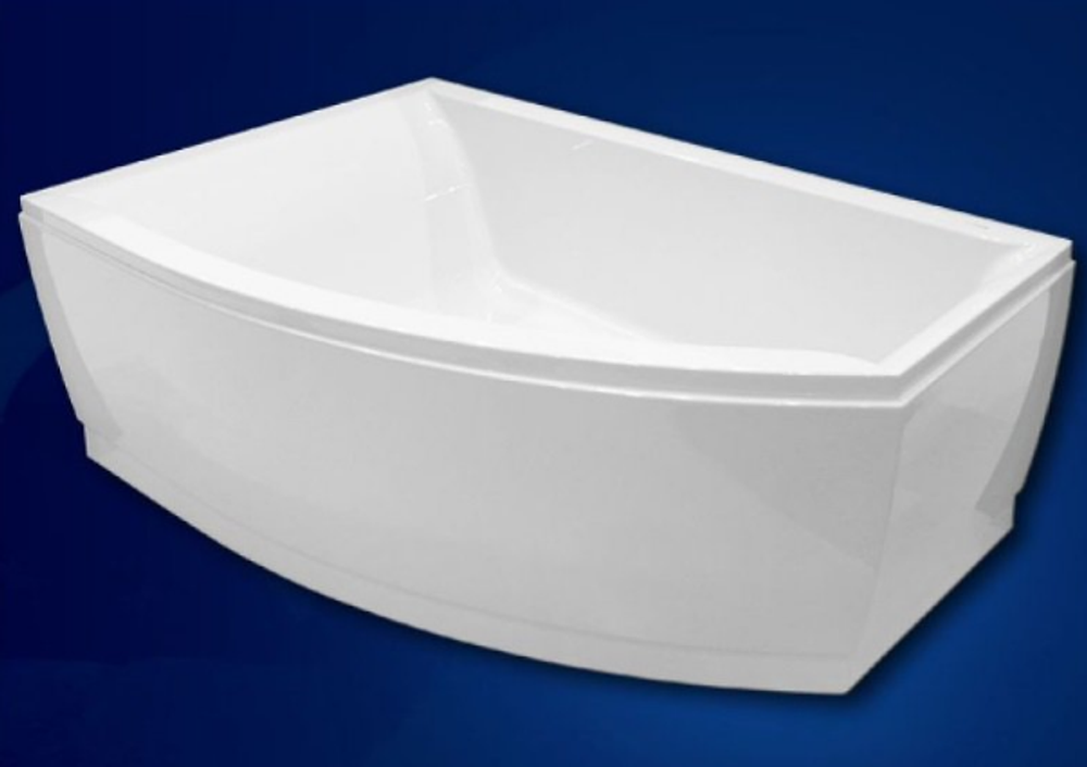 VERONELA OFFSET Ванна акриловая асимметричная 160х105х45 см, с каркасом, левая, белая