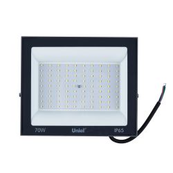 ULF-F23-70W-6500K IP65 160-240V GREY Прожектор светодиодный. Дневной свет 6500K. Корпус серый. TM Uniel