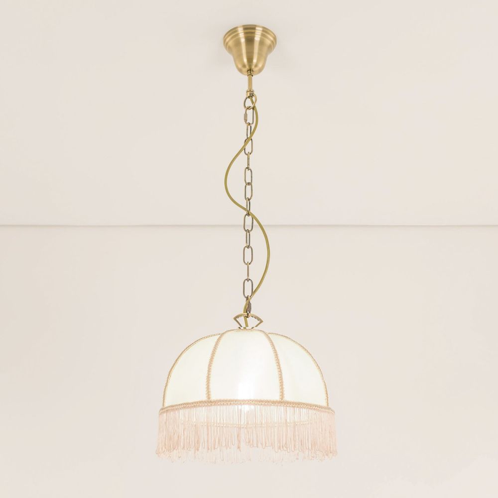 Citilux Базель CL407111 Подвесной светильник с бежевым абажуром