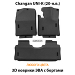 Автомобильные коврики ЭВА с бортами для Changan UNI-K (20-н.в.)