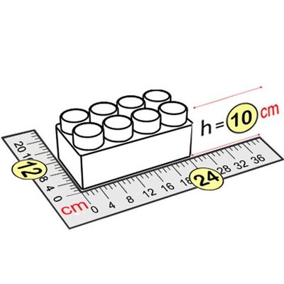 Элемент 24x12x10 см для GigaBloks 10"
