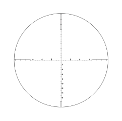 Прицел оптический Veber Пневматика 1.2-6х24 - сетка прицела изнутри