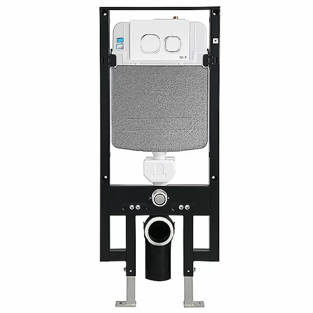 Унитаз с инсталляцией WeltWasser AMBERG 497 + BAARBACH 004 GL-WT + AMBERG RD-BL