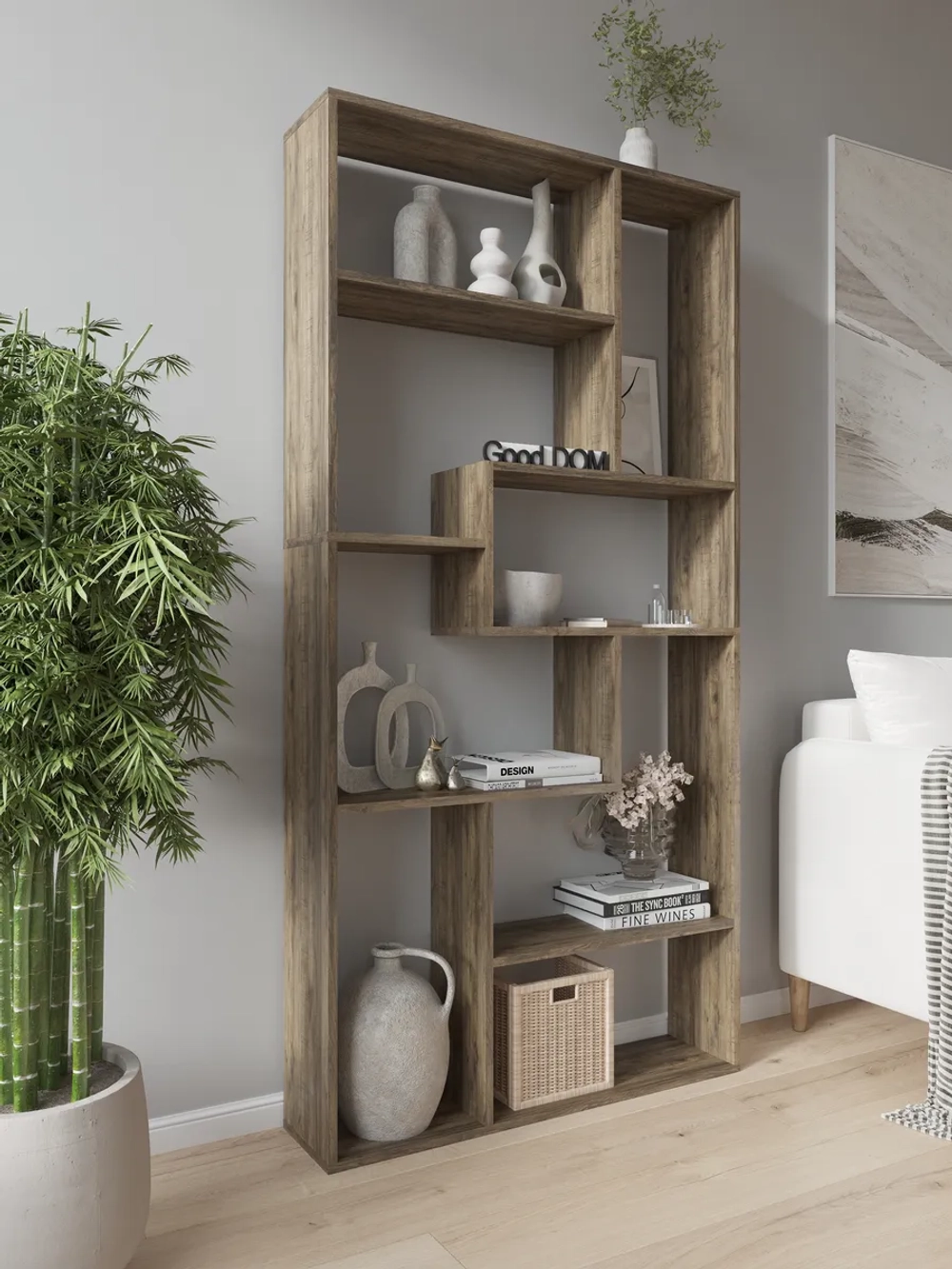 Стеллаж перегородка для зонирования