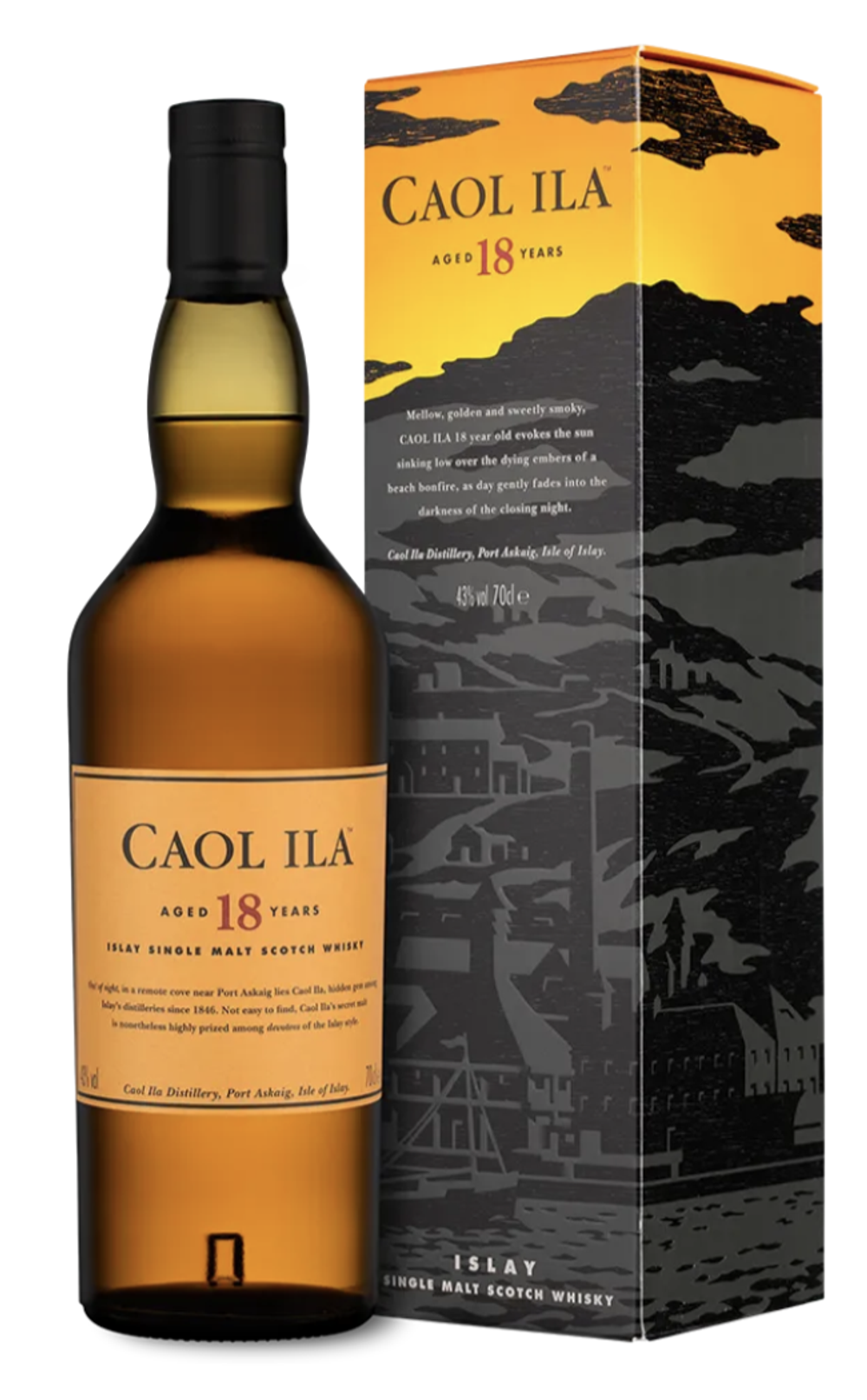 Виски Caol Ila malt 18 Years old, 0.7 л.