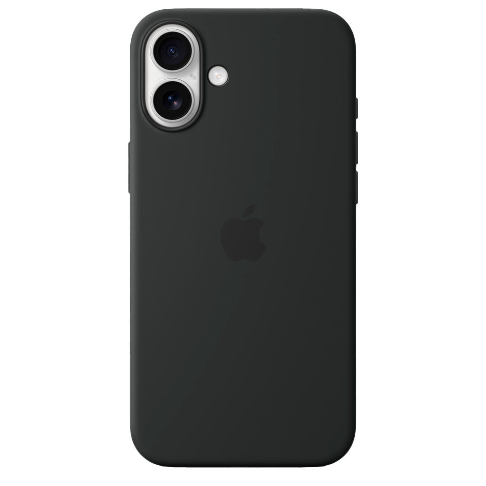 Силиконовый чехол с поддержкой MagSafe Apple Silicone Case для iPhone 16 Plus, Black (Черный)